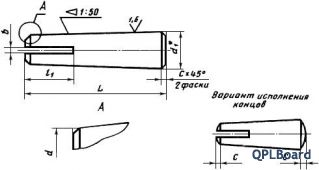 Штифт ГОСТ 19119-80